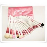 Kit 20 pincéis Branco e Rosa
